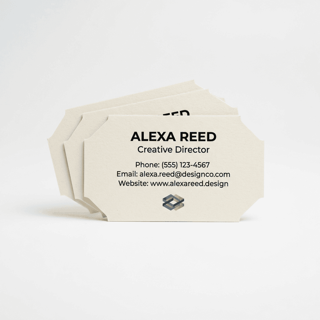 Corner Cut Business Card Printing