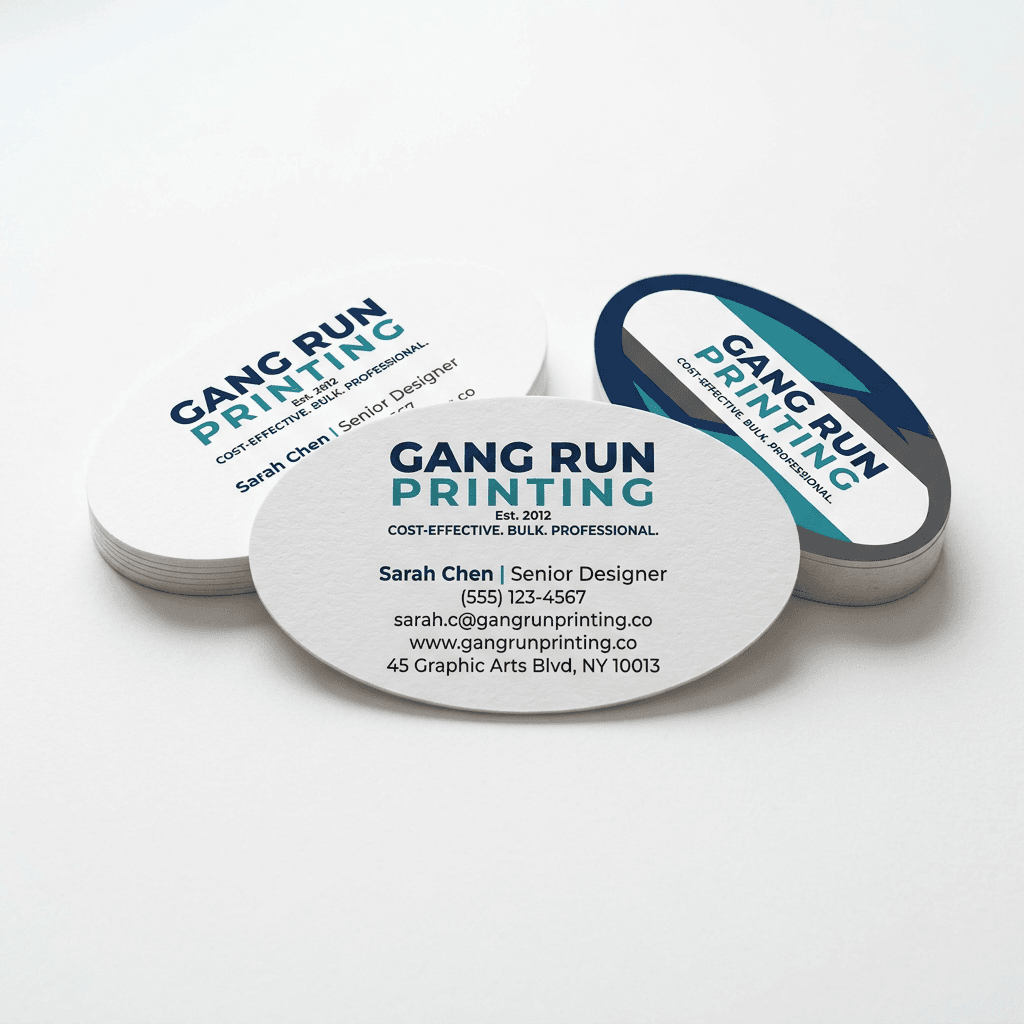 Oval Business Card Printing